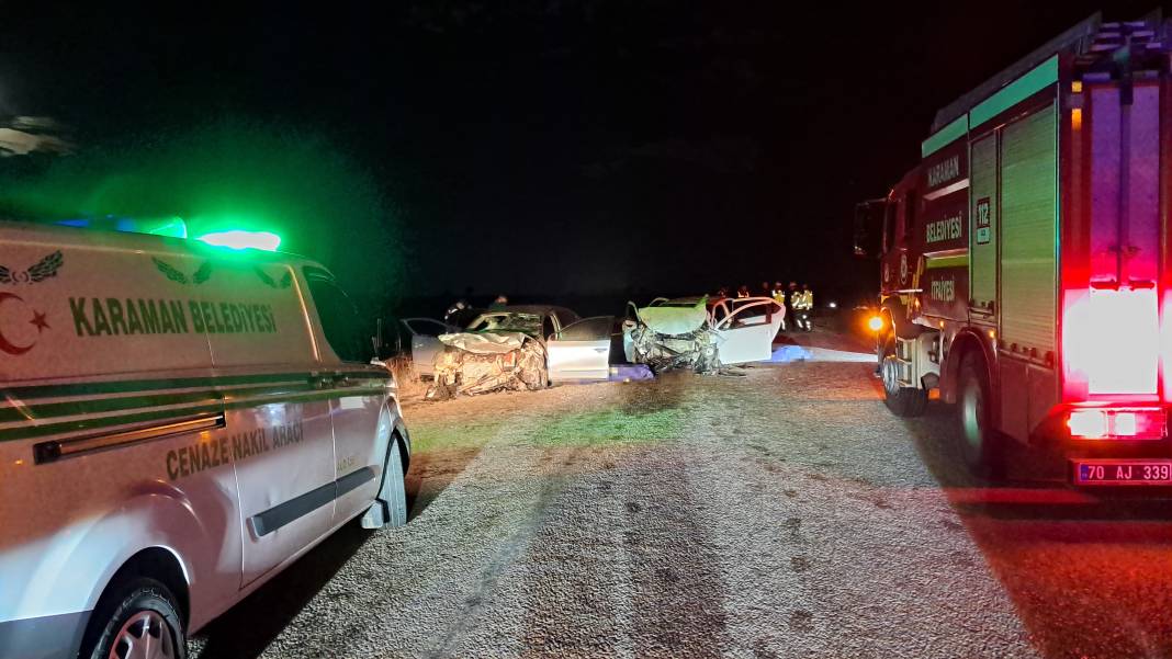 Karaman'da korkunç kaza: 2 ölü, 5 yaralı 1